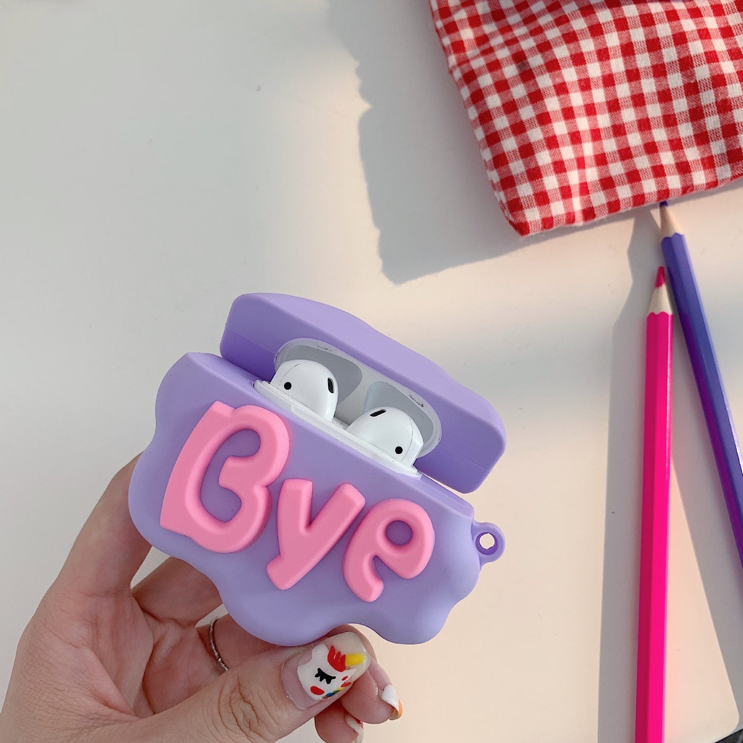 Hi Bye Cloud AirPods Case - Cute & Soft Silicone Cover