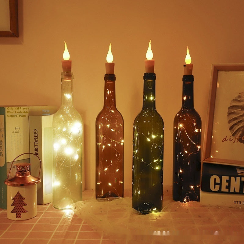 LED Candle Bottle Stopper Light Strip Flashing